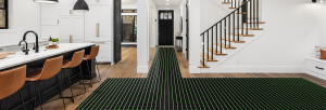 Underfloor heating system example in home