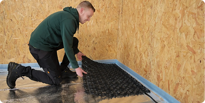 Installing Warp underfloor heating systems